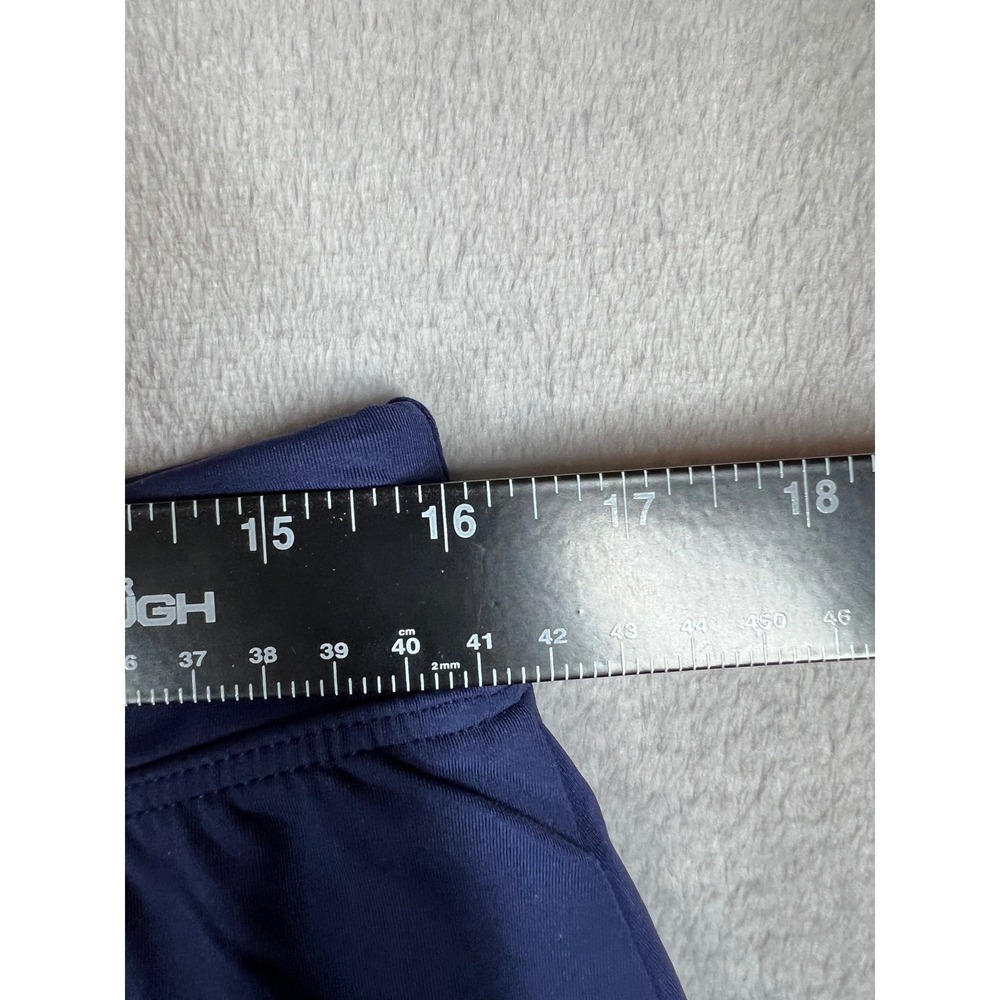 Lands End Womens Navy Blue Solid Swim Skirt with Brief Bottom Size 12 - Picture 3 of 7